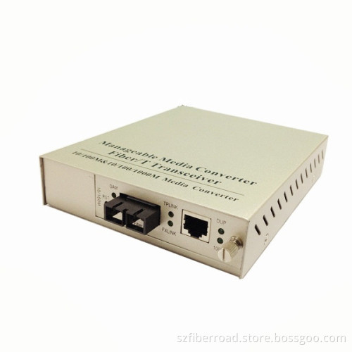 10/100/1000m One to One Manageable Media Converter, Web Smart Fiber Converter